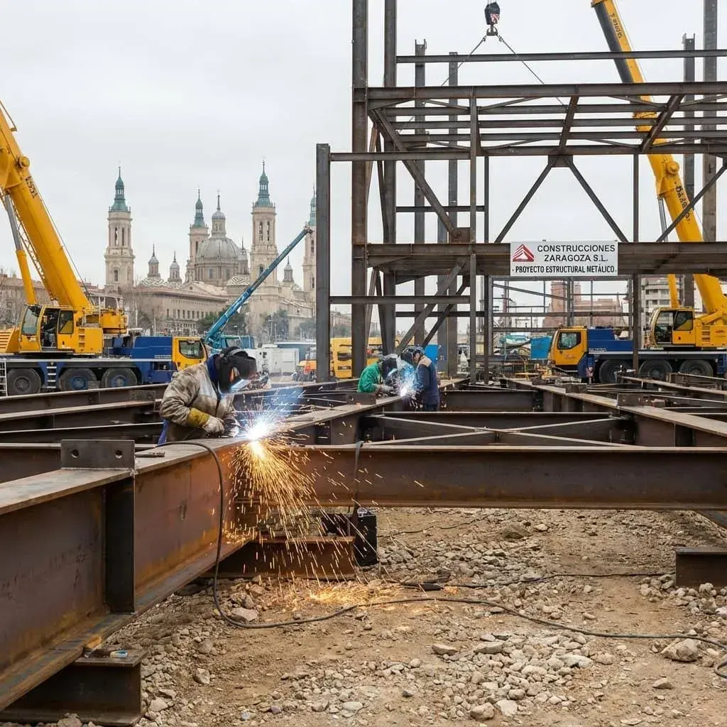 Escalera metálica de caracol industrial