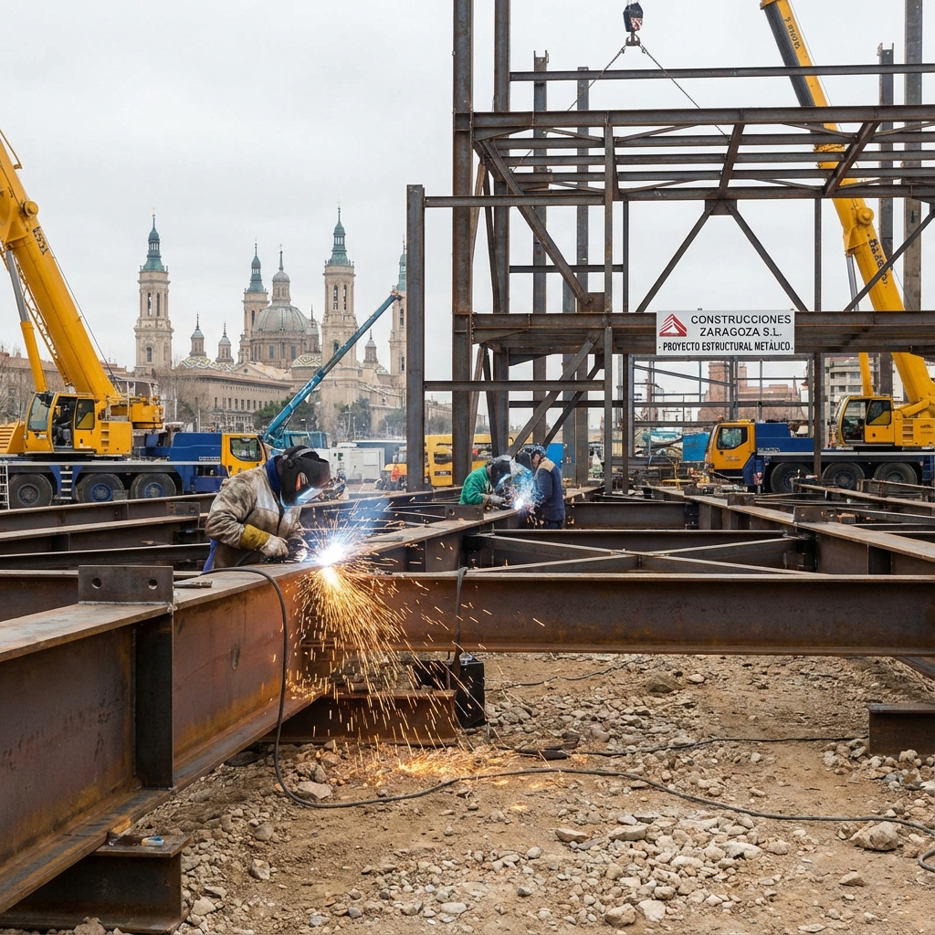 Escalera metálica de caracol industrial